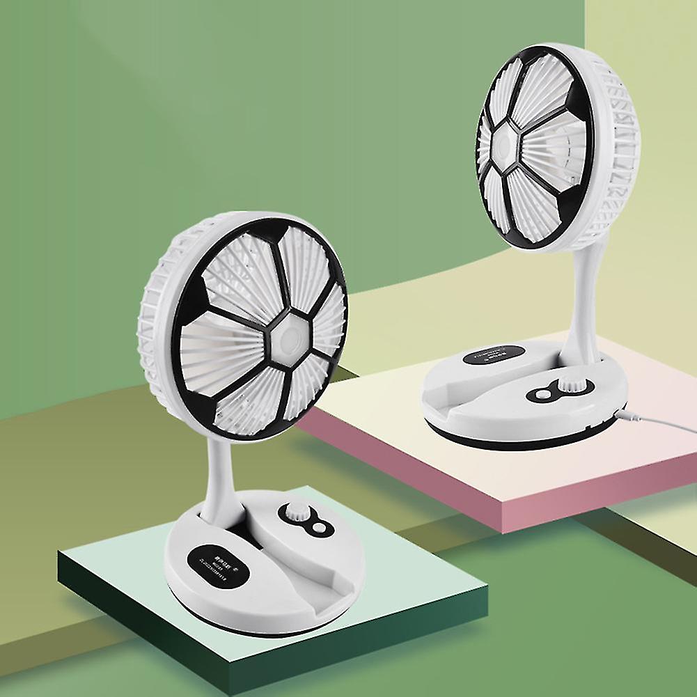 Multifunction Folding Fan with LED Light Football shape M2033